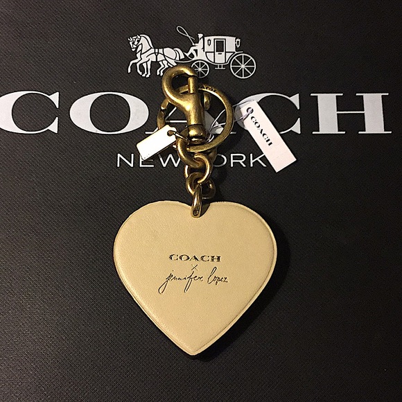 COACH - X JENNIFER LOPEZ HEART BAG CHARM (NWT) - Picture 6 of 13